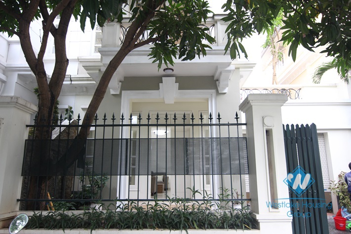 Nice house for rent in Ciputra, Tay Ho, Hanoi, fully furnished.